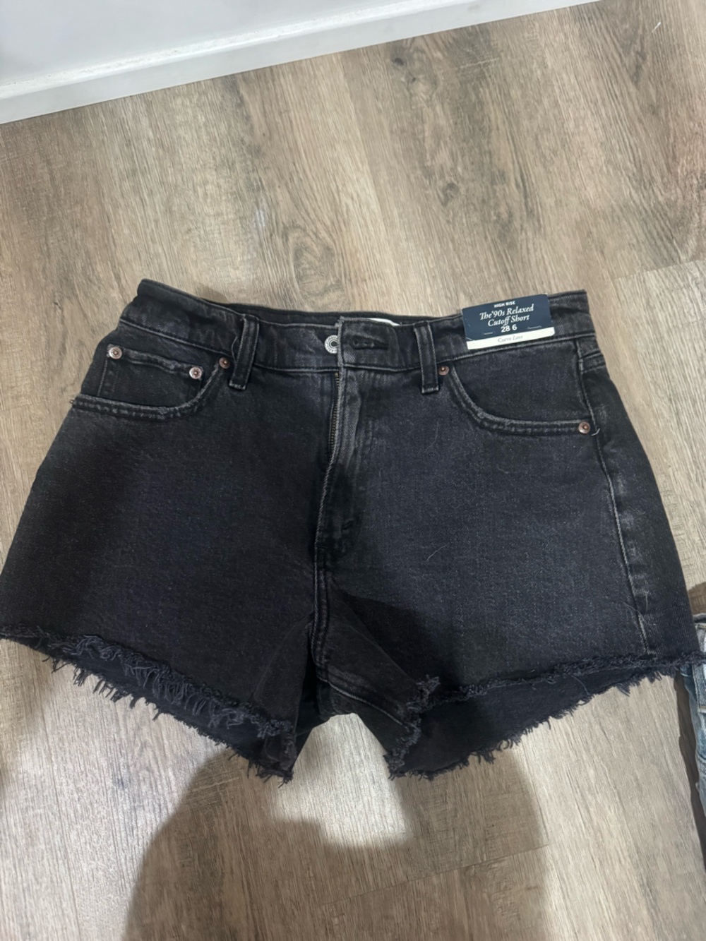 Abercrombie & Fitch curve love 90s relaxed High-Rise Cutoff Shorts